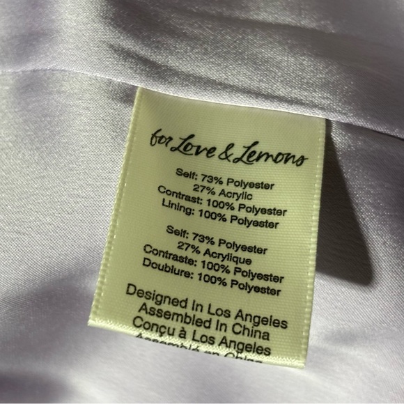 ❤️For Love and Lemons Lavender & Ivory Jacket-XL - Picture 5 of 6